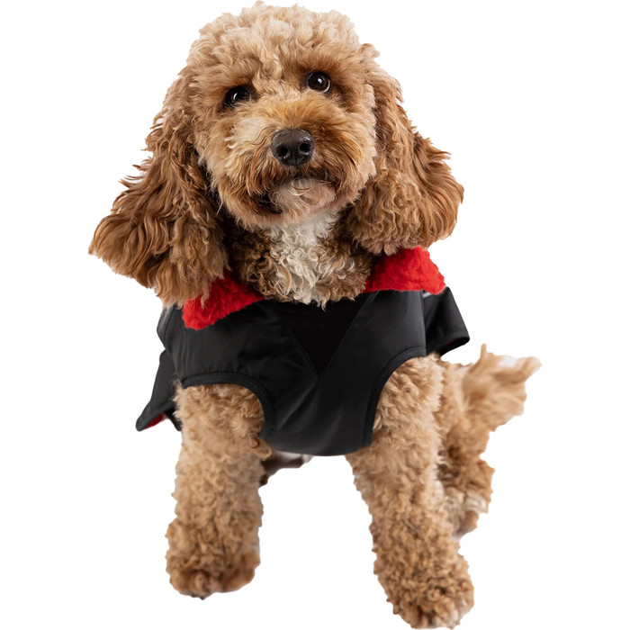 2024 Dryrobe Hundemantel V3 DRV3 - Black / Rot